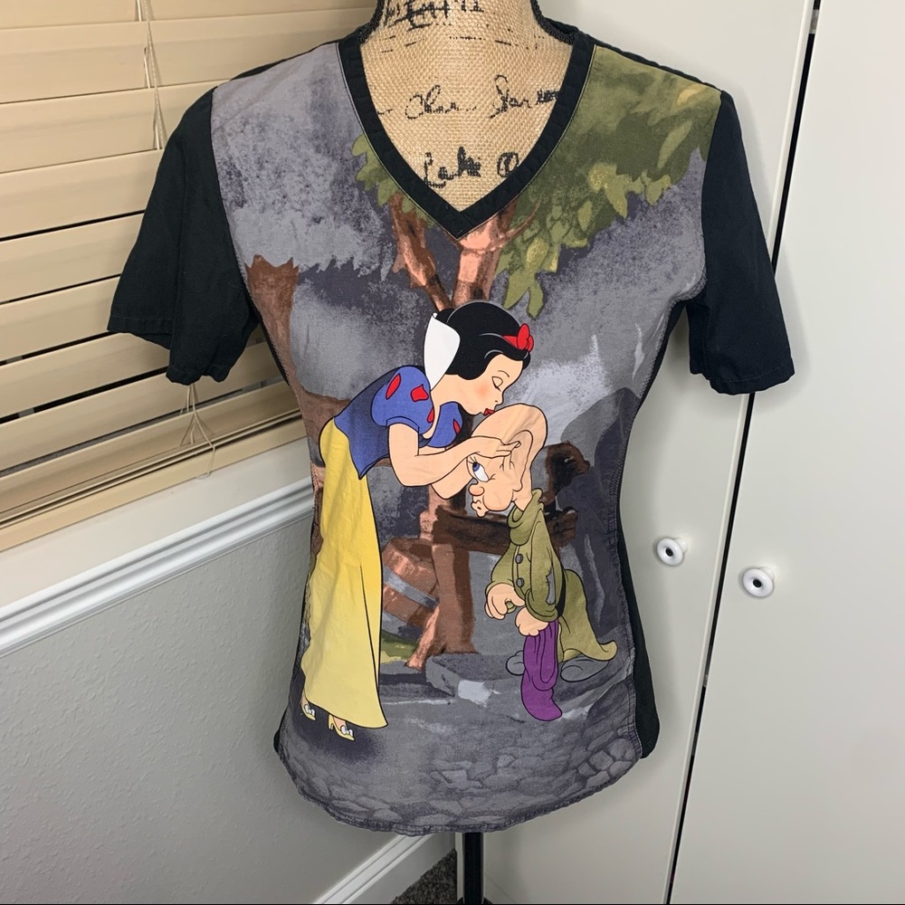 Disney Snow White and the Seven Dwarfs Medical Scrub Shirt